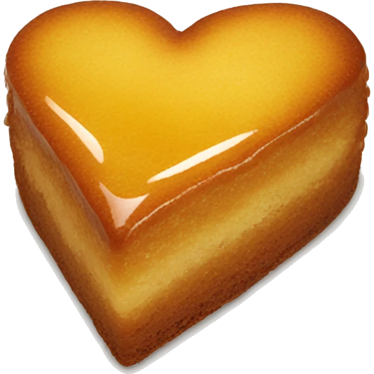 Honey cake heart emoji