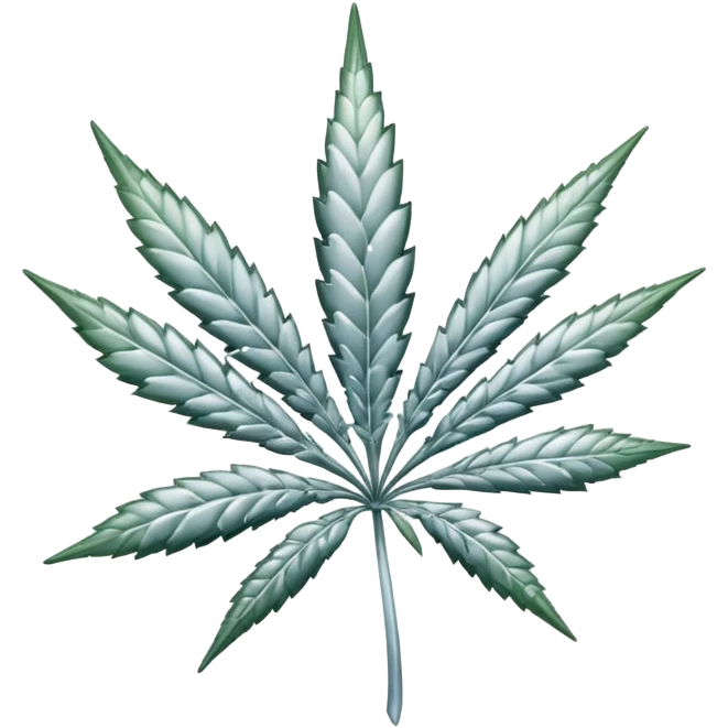 white color marijuana emoji