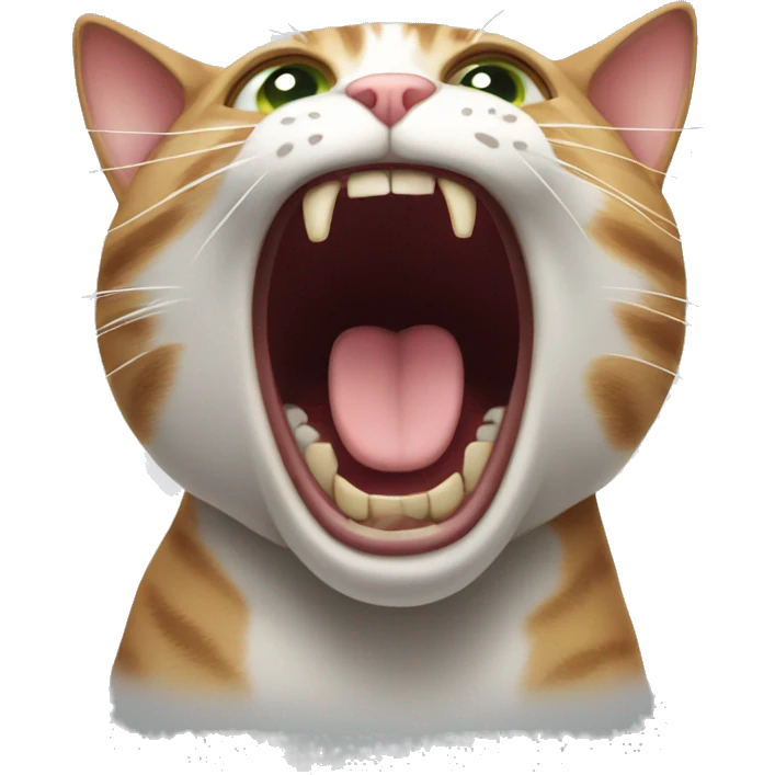 cat screaming emoji