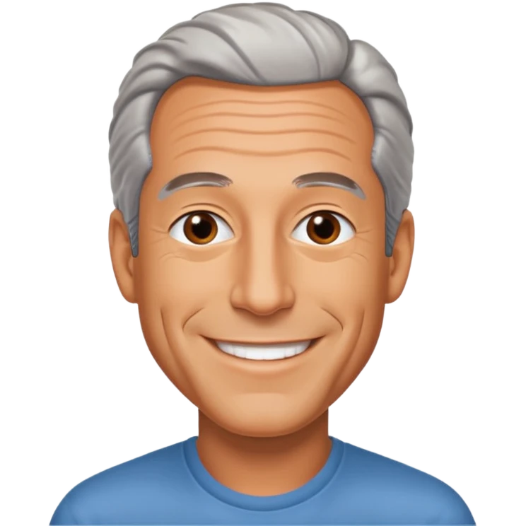 Photo-accurate hyperrealistic Jeffrey Epstein emoji