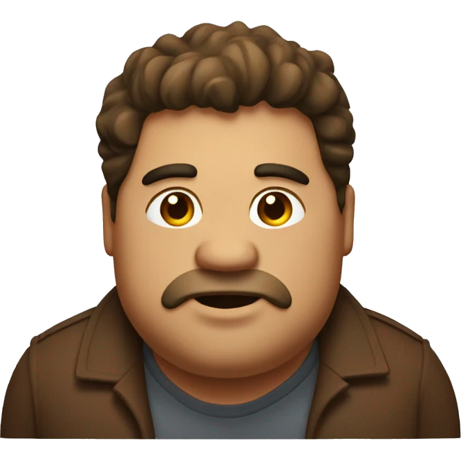 Brown sigma fat guy emoji