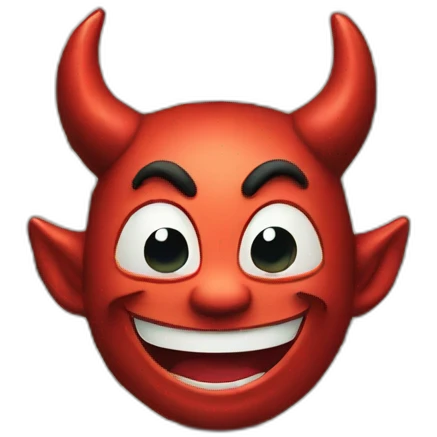 smiling devil with a lot of money emoji