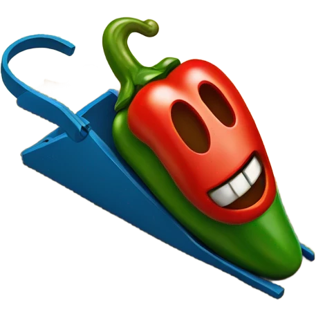 A spicy pepper in a mouse trap emoji