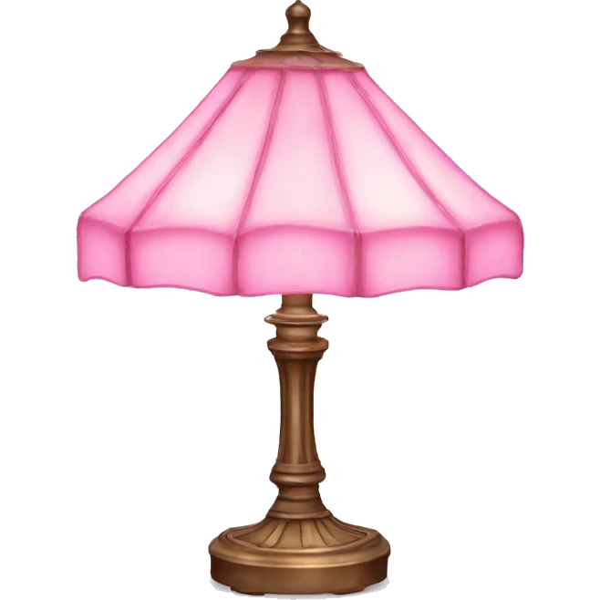 Pink Tiffany lamp emoji