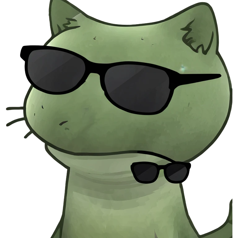 Cat with sunglasses emoji