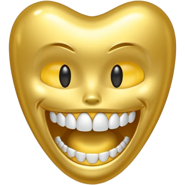 gold tooth no face emoji