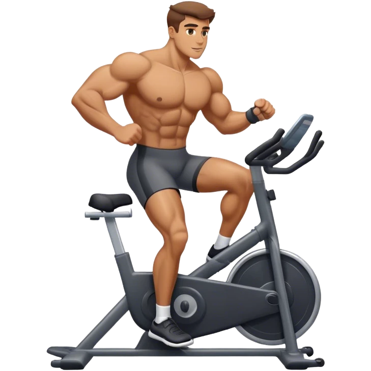 buff guy stationary bike emoji