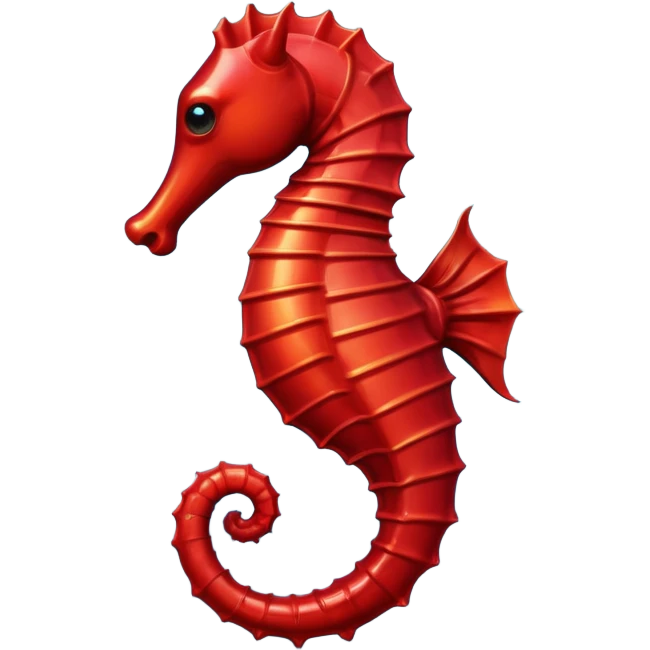 dark red seahorse emoji