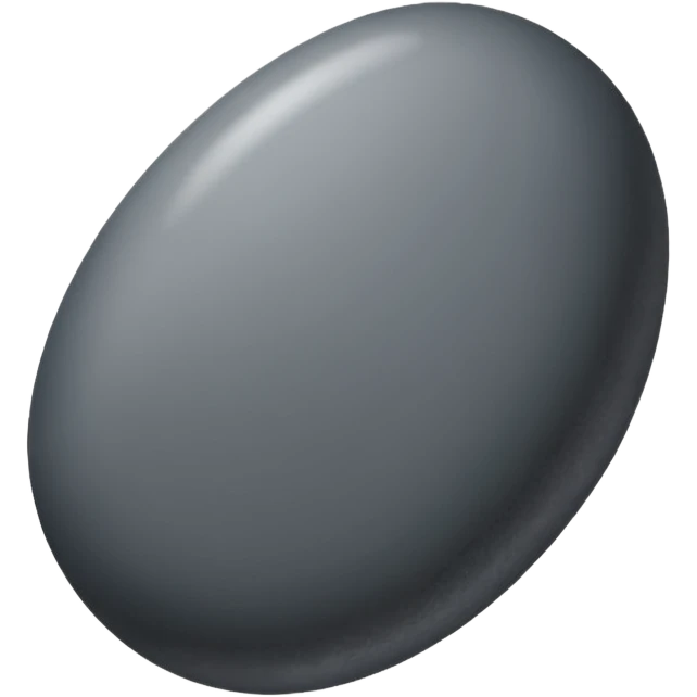 smooth graphite pebble emoji