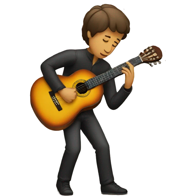 person playing spanish guitar emoji