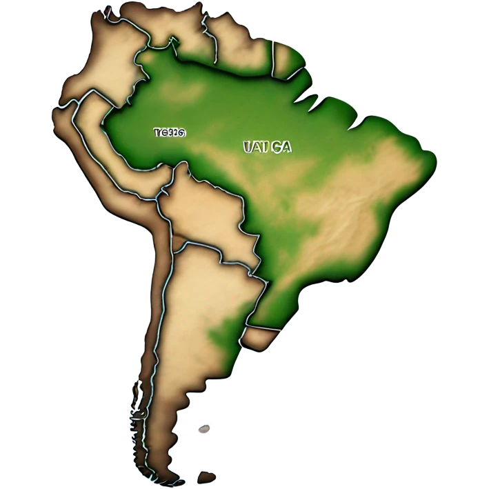South America geo map emoji