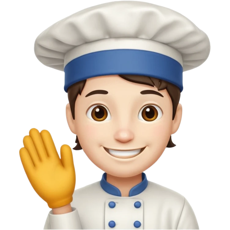 funny character with cook hat no human emoji