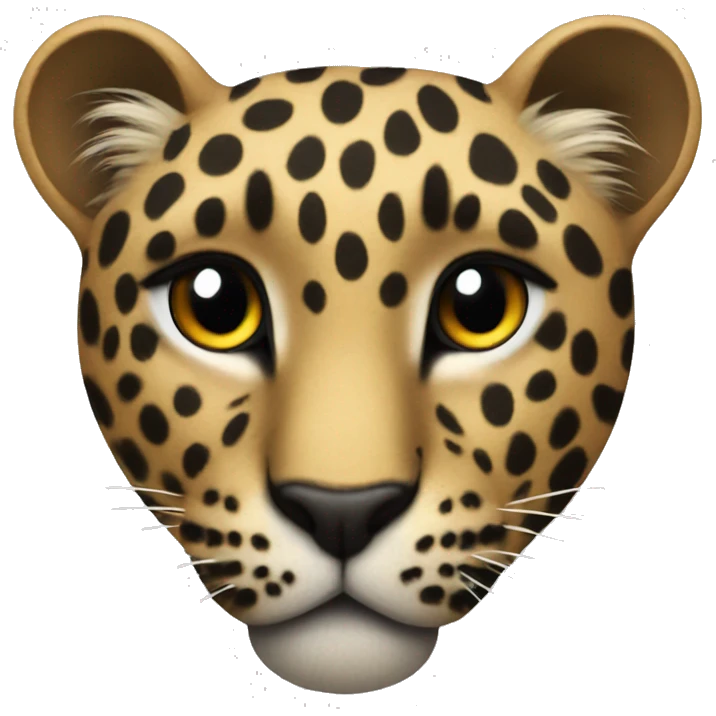 Leopard heart emoji