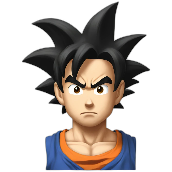Goku serious emoji