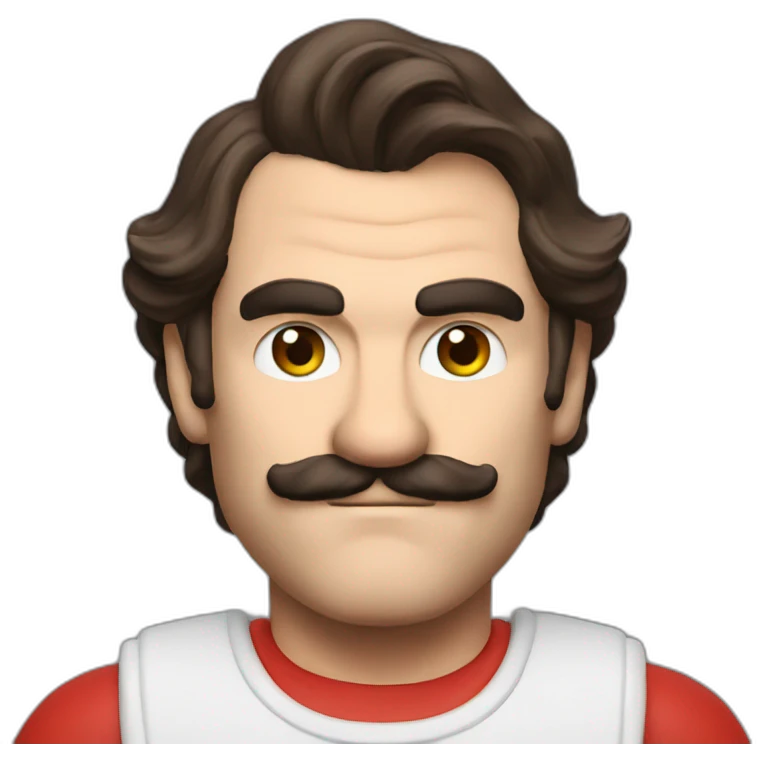 joaquin phoenix dressed like super mario bros emoji