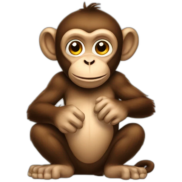 monkey holding poo emoji