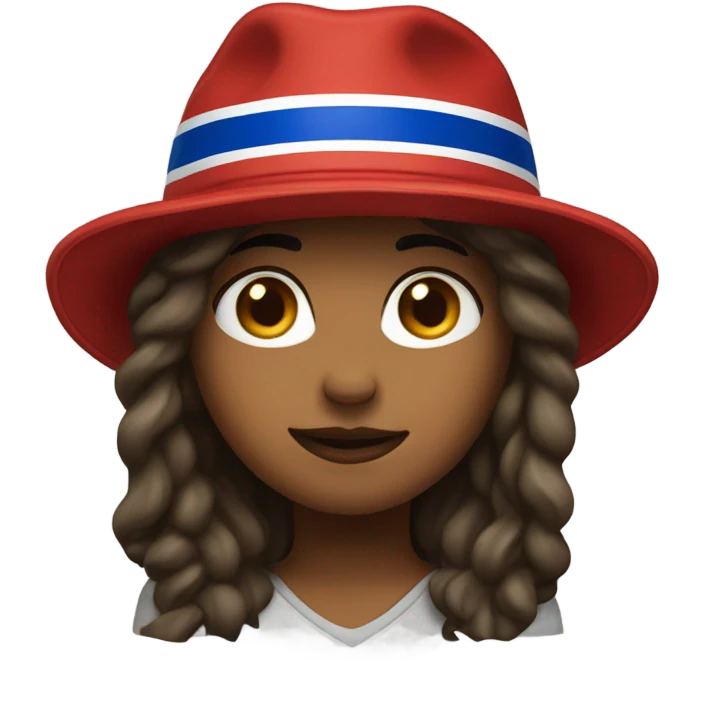 Girl with buffalo bills hat  emoji