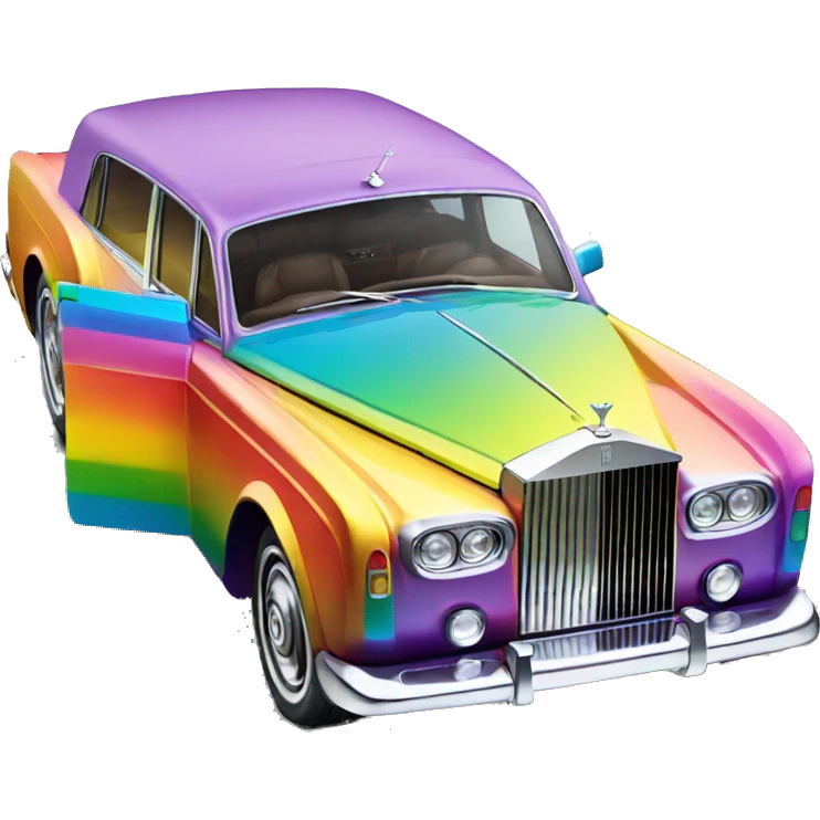 Rainbow rolls Royce  emoji