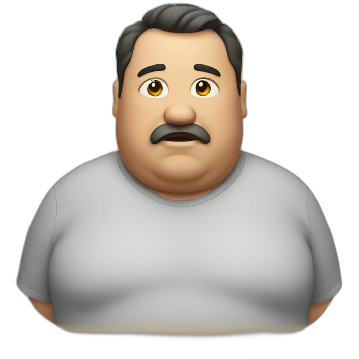 fat guy emoji