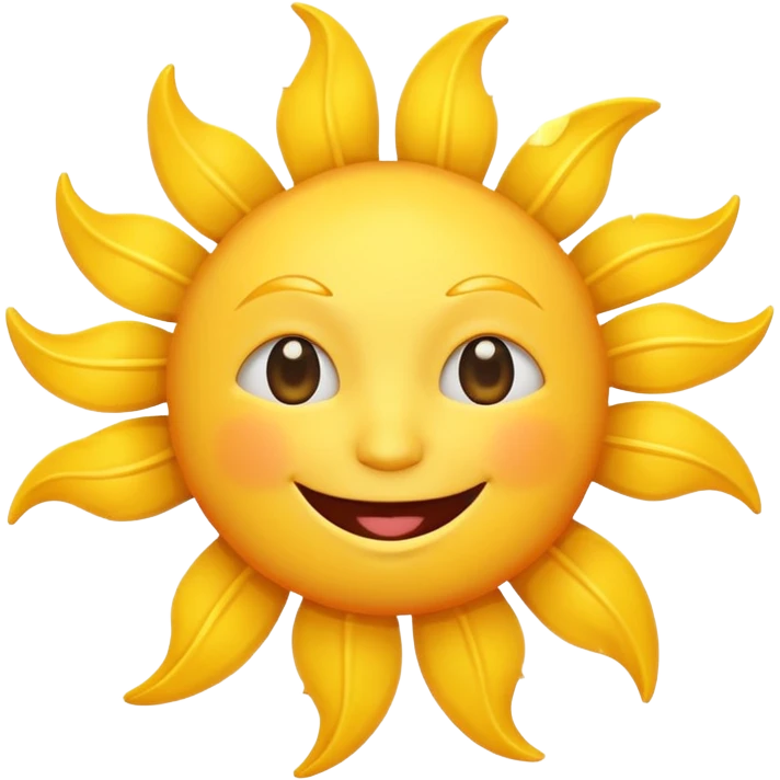 smiling sun emoji emoji