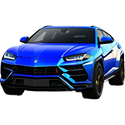 Lamborghini Urus Blue color emoji