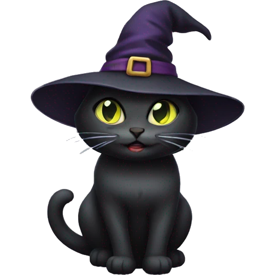 Witch cat emoji