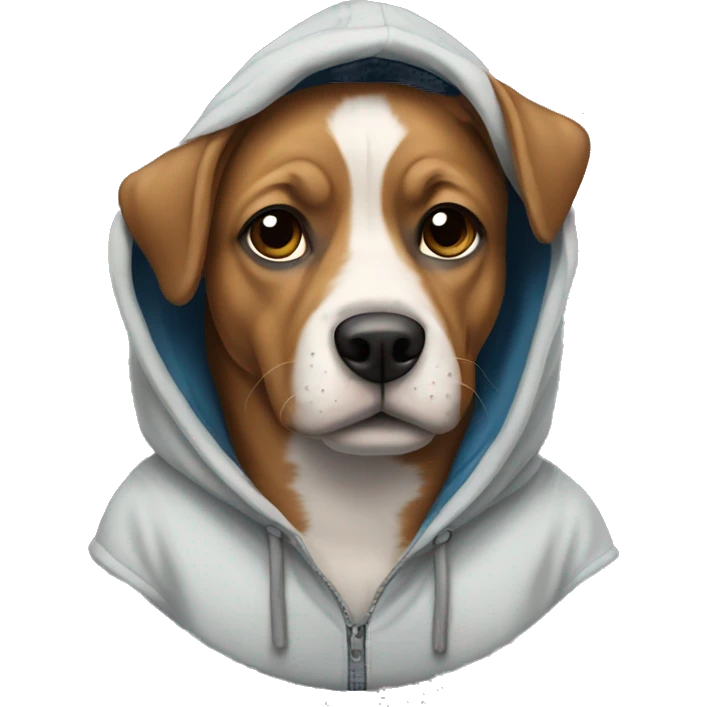 Dog in hoodie emoji