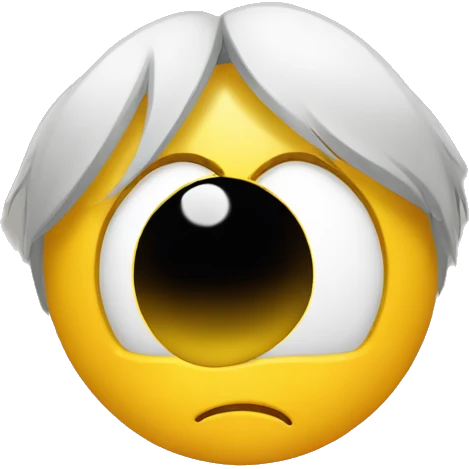 Yellow circle emoji with blank stare to the side  emoji