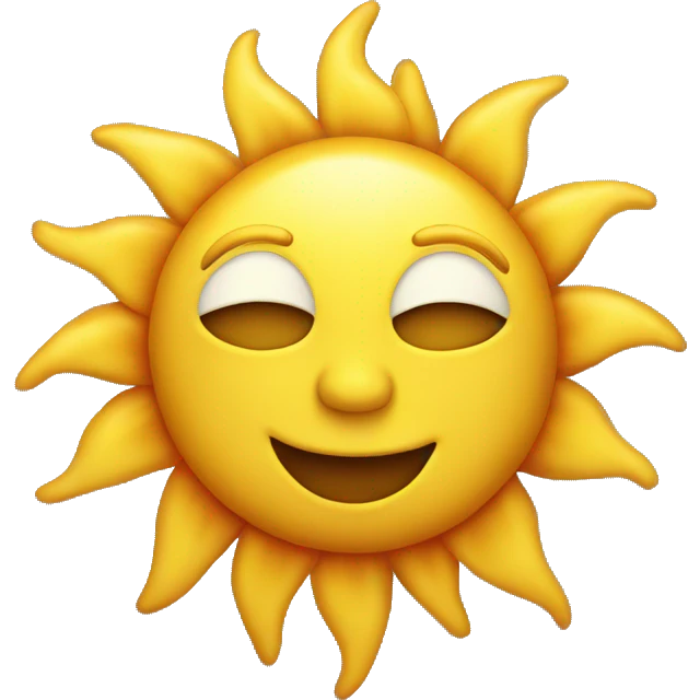 SUN EMOJI emoji
