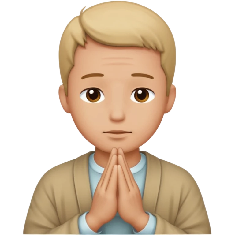 a man praying emoji