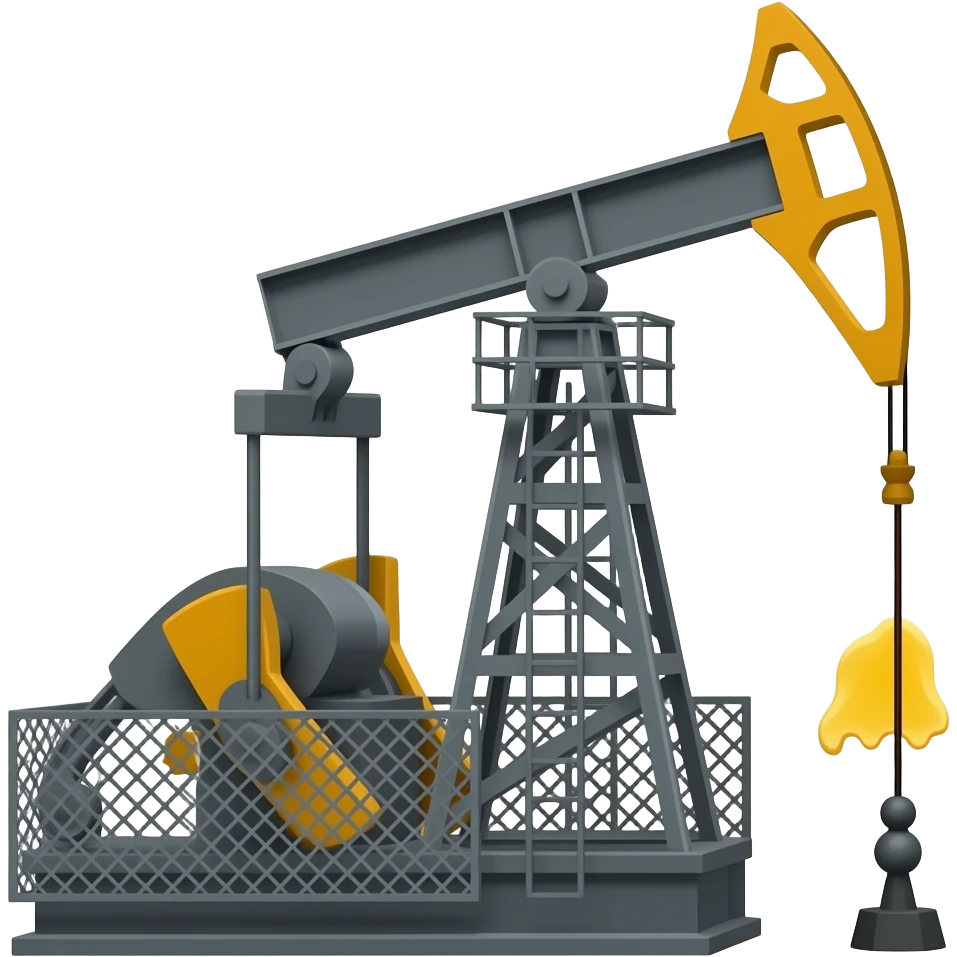 A wheel machine pumping oli emoji