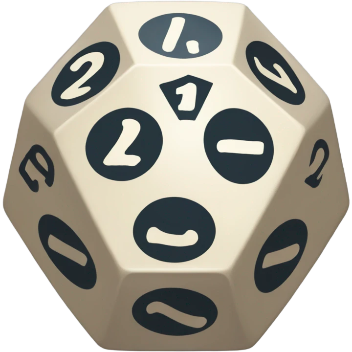 12 sided die emoji
