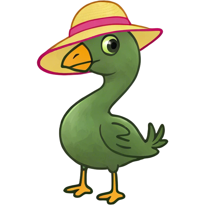 Pink flamingo with one leg bent emoji