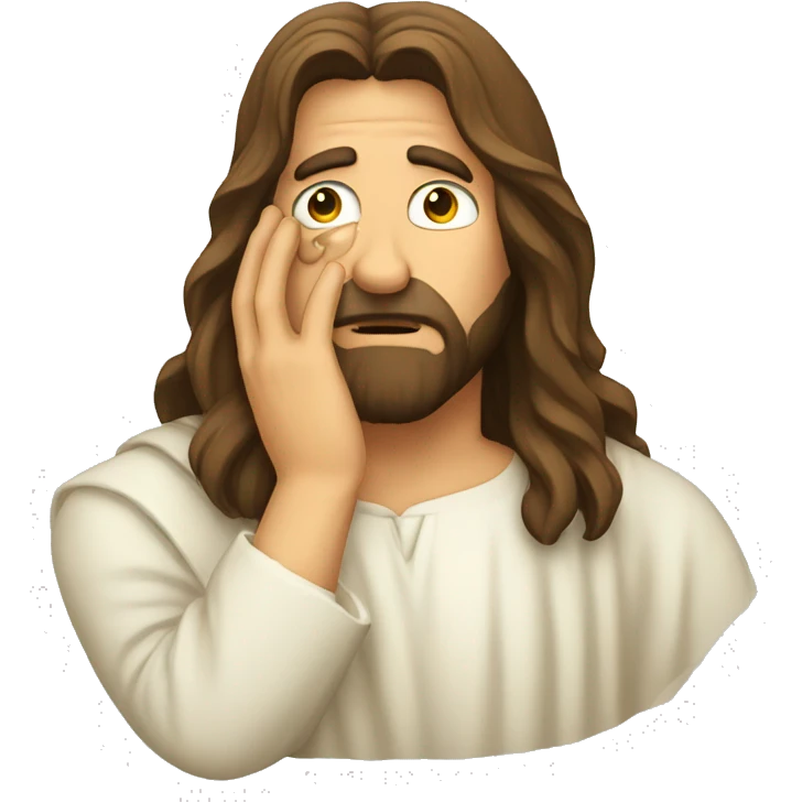 Jesus facepalm emoji