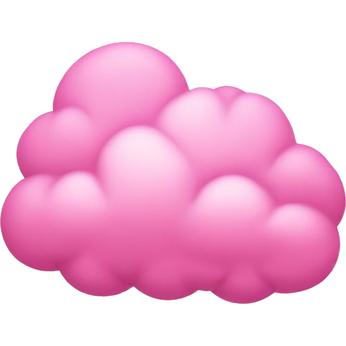 Pink cloud emoji