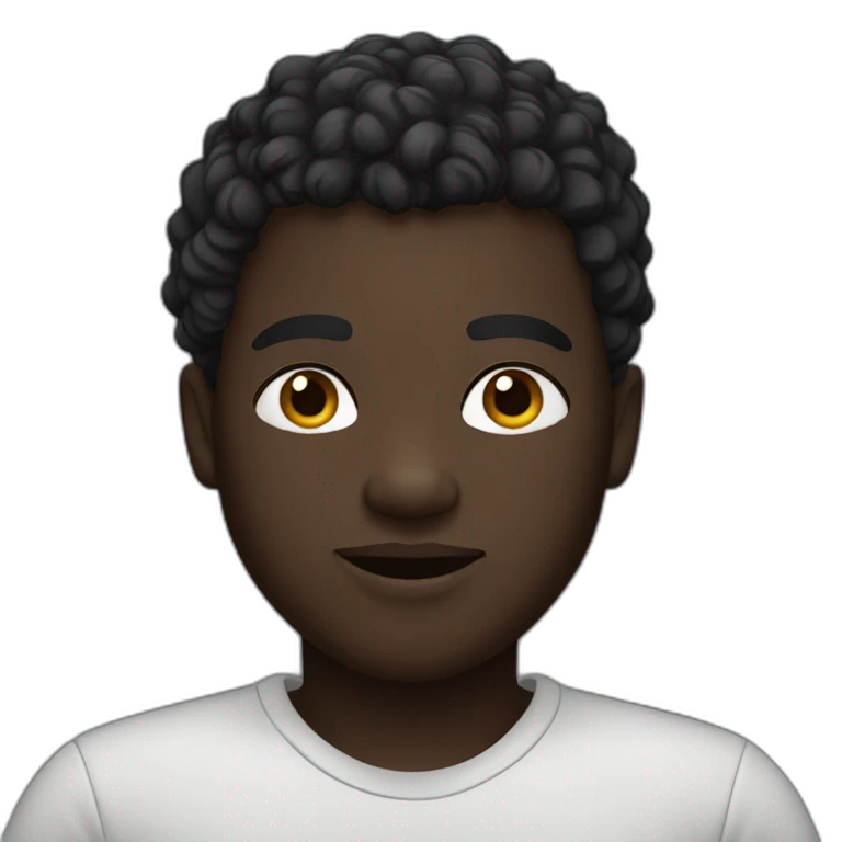 Darkskin plus size boy emoji