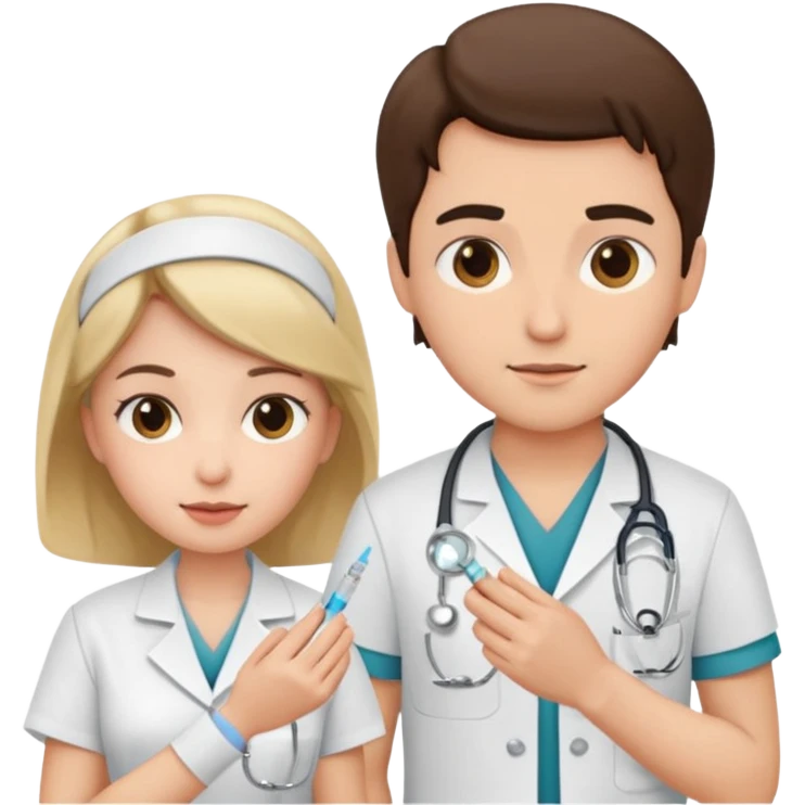 Doctor nurse injection emoji