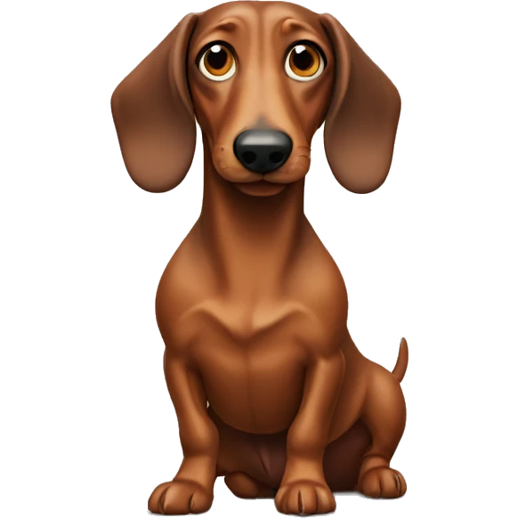 wiener dog  emoji