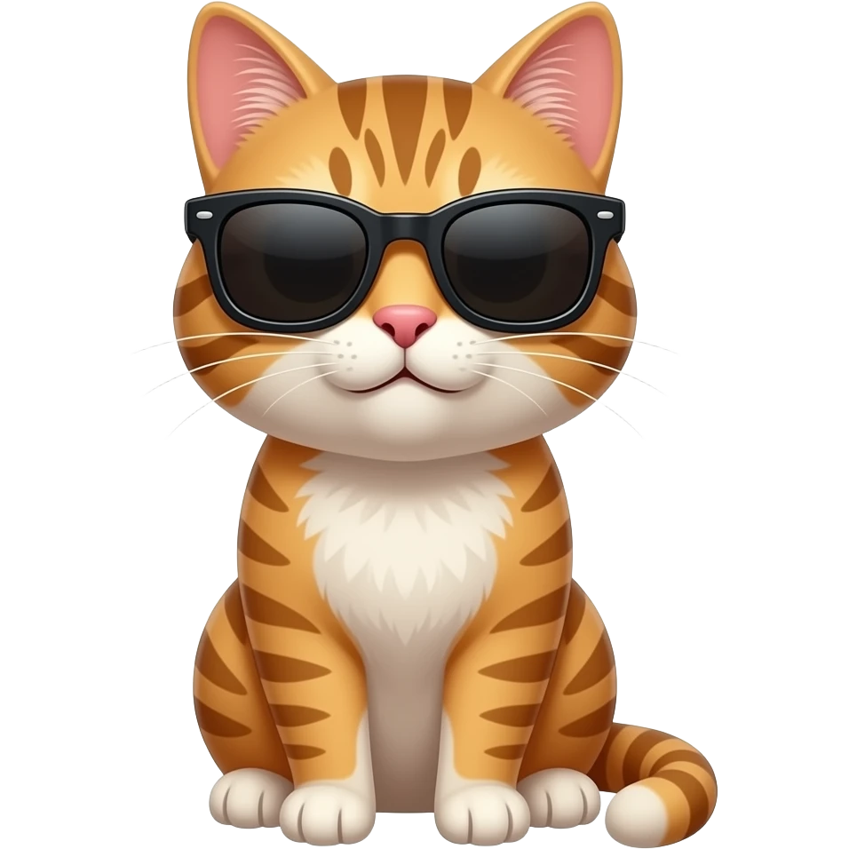 Cool cat nice shades emoji