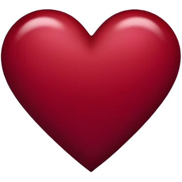 Deep-red dark-red sanguine-red mauve-red heart shape emoji