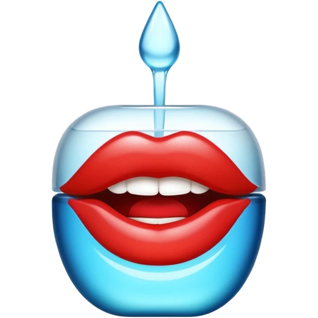 Lip oil emoji