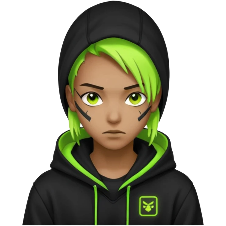 Cyberpunk hacker emoji