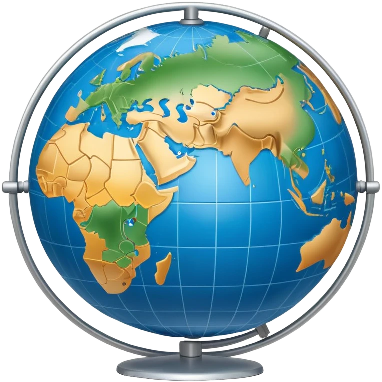 Globe with Meridians emoji