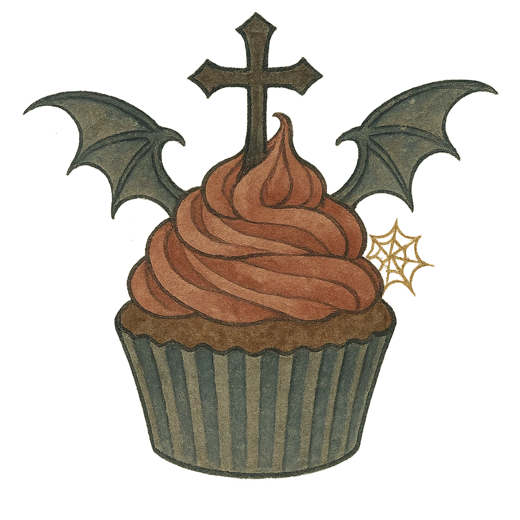 gothic cupcake emoji