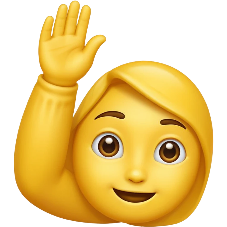 yellow emoji ios style hand making an 'L' shape with his thumb and first finger extended while the others not emoji
