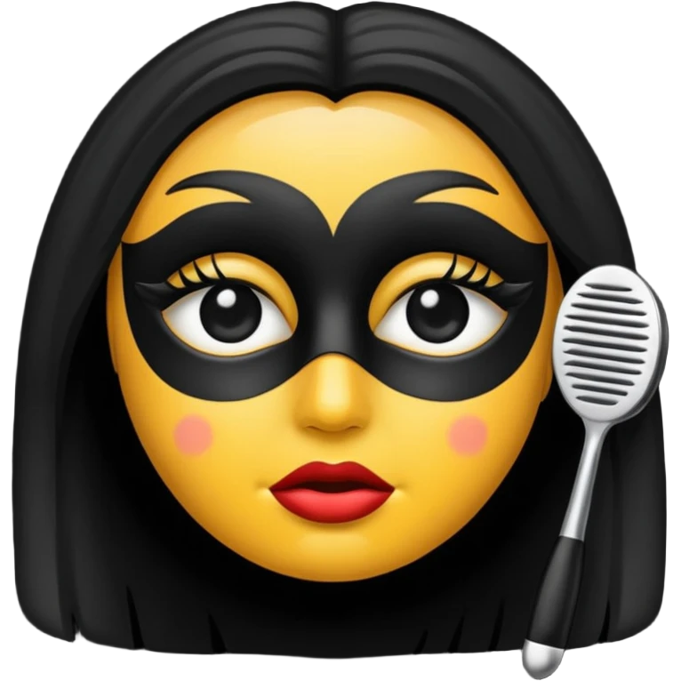 MASCARA PRETO E BRANCA TEATRO emoji