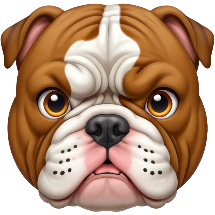 a bulldog  emoji