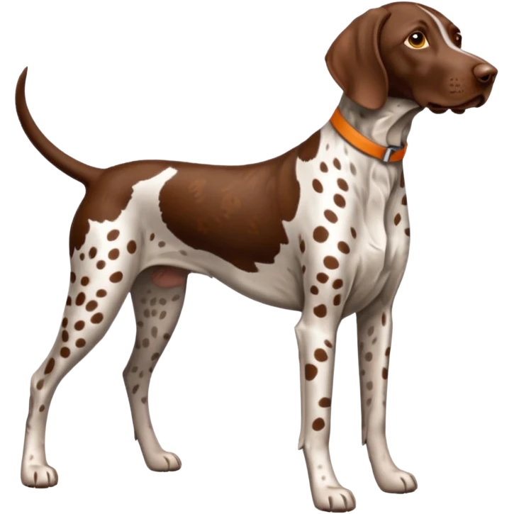 orange spotted german short haired pointer emoji