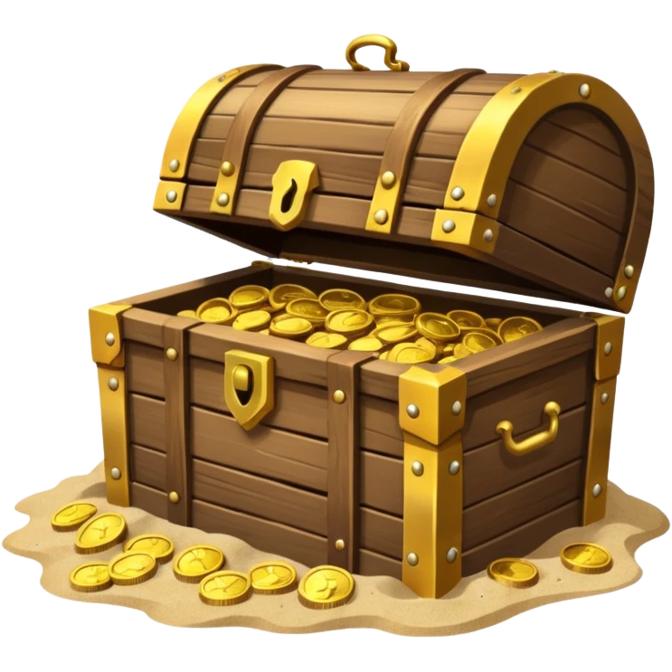 Buried treasure emoji