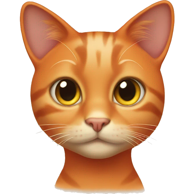 Orange girl cat emoji